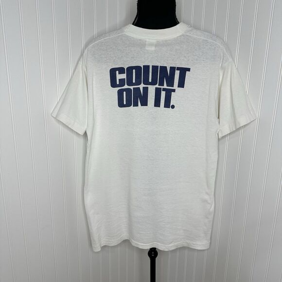 Every Knee Shall Bow Phil 2:10 Jesus Graphic T Shirt Sz L Single Stitch Vtg 90s - Picture 2 of 16